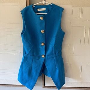 Commense Button Vest with Shorts Set